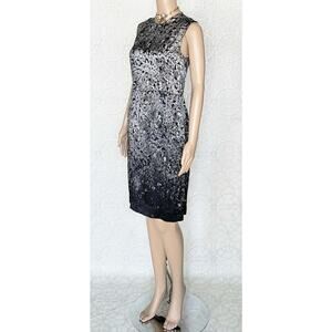 Lanvin Black and White Diamond Print Silk 38 - 6